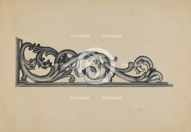 Iron Bracket, c. 1937. Creator: Albert Eyth.
