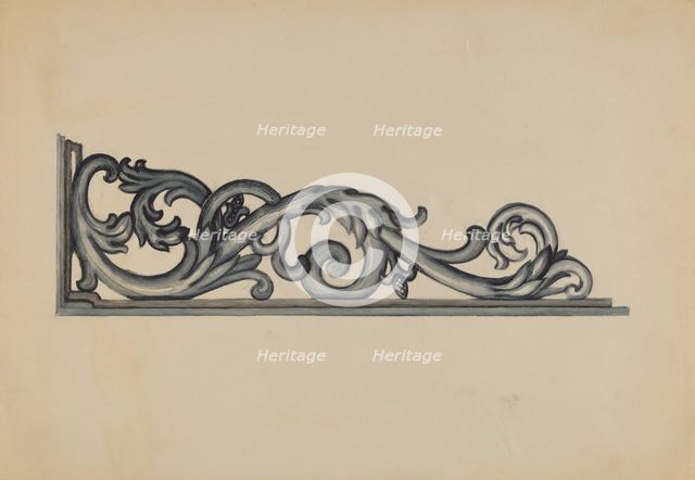 Iron Bracket, c. 1937. Creator: Albert Eyth.