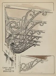 Iron Brackets, 1935/1942. Creator: Al Curry