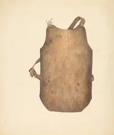Iron Breast Plate, 1935/1942. Creator: Unknown