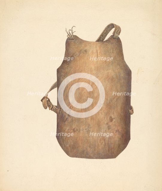 Iron Breast Plate, 1935/1942. Creator: Unknown.