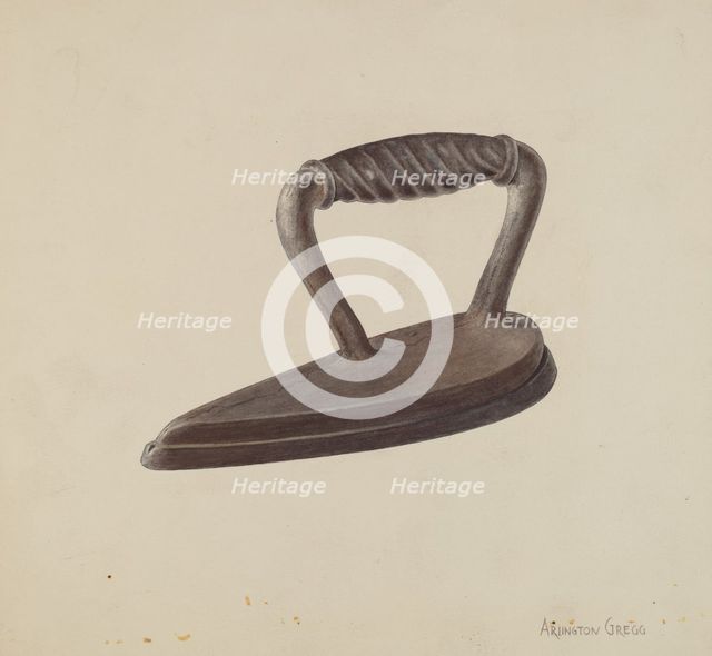 Iron, c. 1937. Creator: Arlington Gregg.