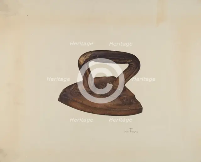 Iron, c. 1938. Creator: John Thorsen.