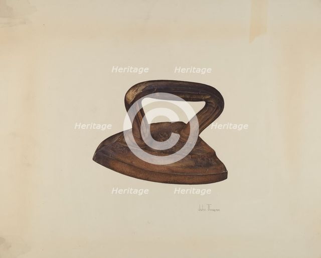 Iron, c. 1938. Creator: John Thorsen.