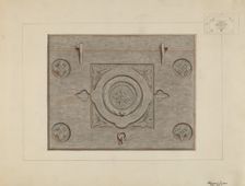 Iron Cellar Door, c. 1936. Creator: Edward L Loper