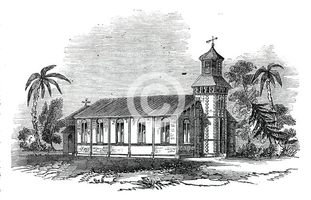 Iron church, for Jamaica, 1844. Creator: Unknown.