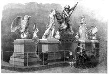 Iron figure castings by M. Ducel, of Paris, in the International Exhibition, 1862. Creator: Unknown