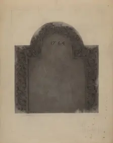 Iron Fireback, c. 1937. Creator: Henry Meyers
