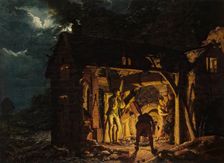 Iron Forge Viewed from Without, 1773. Creator: Joseph Wright of Derby