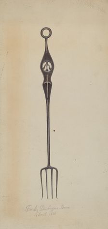 Iron Fork, c. 1937. Creator: Frank Eiseman