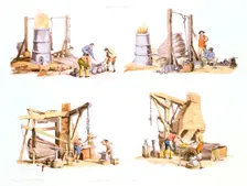 Iron foundry, 1802. Creator: Unknown