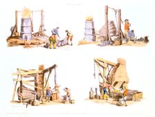 Iron foundry, 1802. Creator: Unknown