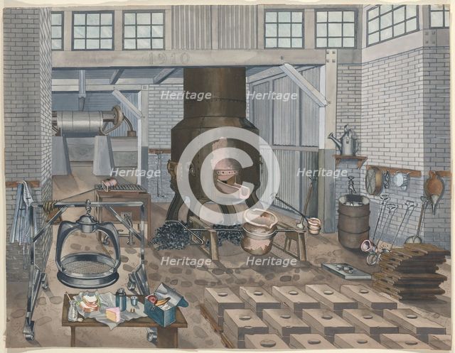 Iron Foundry, 1910, 1935/1942. Creator: Perkins Harnly.