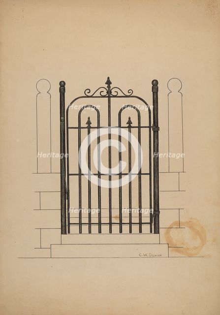 Iron Gate, c. 1941. Creator: Clarence W Dawson.