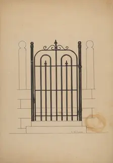 Iron Gate, c. 1941. Creator: Clarence W Dawson
