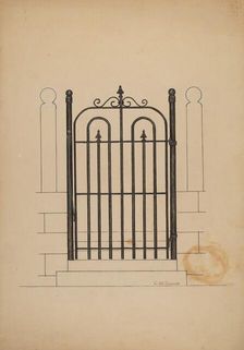 Iron Gate, c. 1941. Creator: Clarence W Dawson