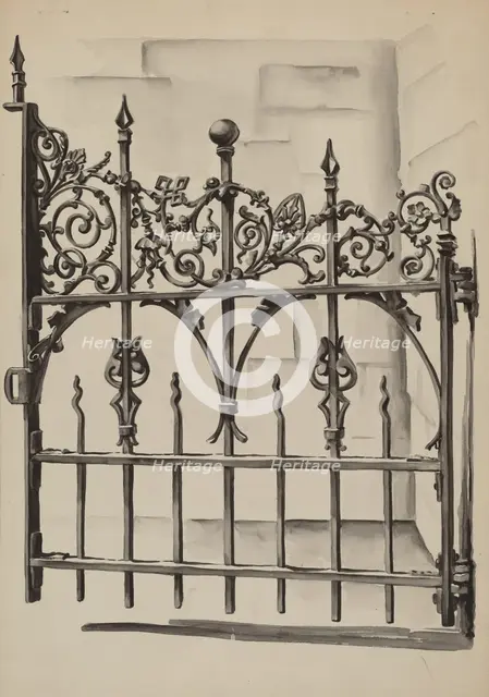 Iron Gate, c. 1936. Creator: Natalie Simon.