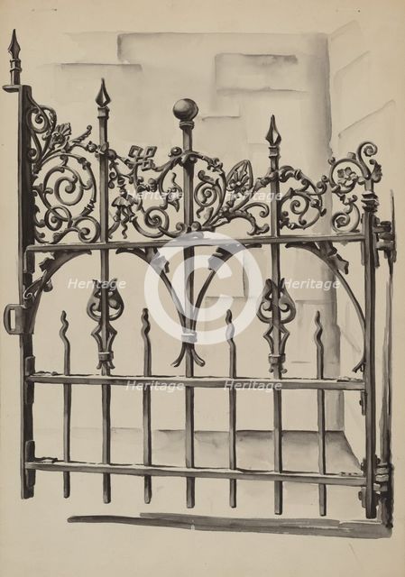 Iron Gate, c. 1936. Creator: Natalie Simon.