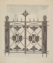 Iron Gate, c. 1936. Creator: Joseph L. Boyd