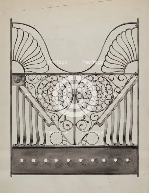 Iron Gate, c. 1936. Creator: Sebastian Simonet.