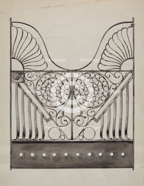 Iron Gate, c. 1936. Creator: Sebastian Simonet.