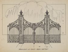 Iron Gates, c. 1936. Creator: Lucien Verbeke