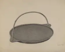 Iron Griddle, c. 1938. Creator: Joseph Papa