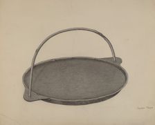 Iron Griddle, c. 1938. Creator: Joseph Papa