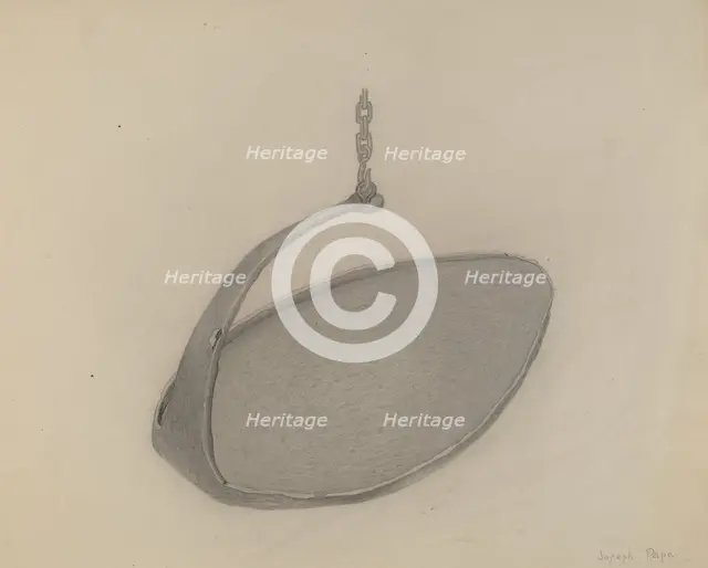 Iron Griddle, c. 1938. Creator: Joseph Papa.