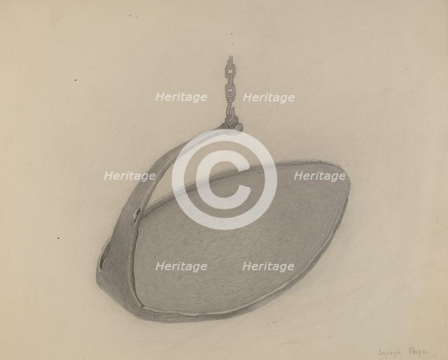 Iron Griddle, c. 1938. Creator: Joseph Papa.
