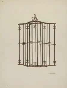 Iron Grille, 1941. Creator: William Kieckhofel