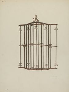Iron Grille, 1941. Creator: William Kieckhofel