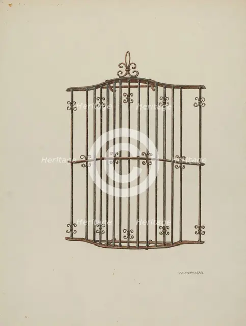 Iron Grille, 1941. Creator: William Kieckhofel.