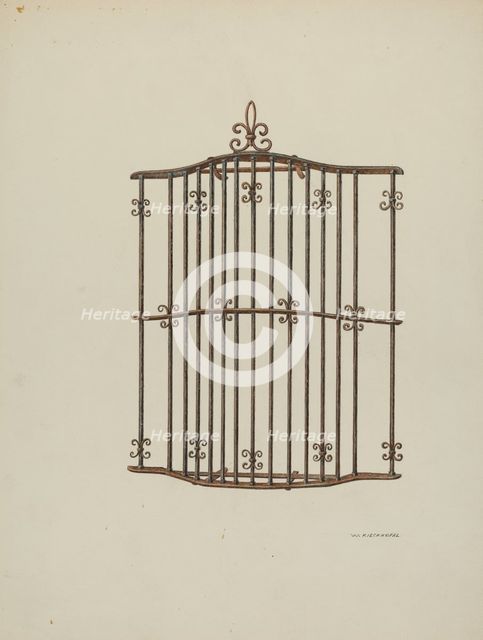 Iron Grille, 1941. Creator: William Kieckhofel.
