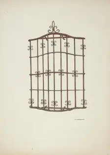 Iron Grille, 1941. Creator: William Kieckhofel