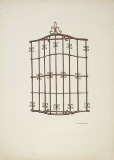 Iron Grille, 1941. Creator: William Kieckhofel