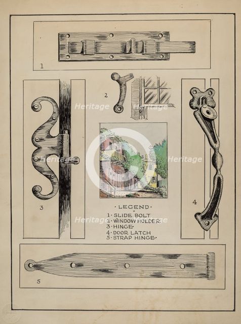 Iron Hardware, c. 1936. Creator: Al Curry.