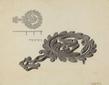 Iron Holder, c. 1937. Creator: Herman Bader