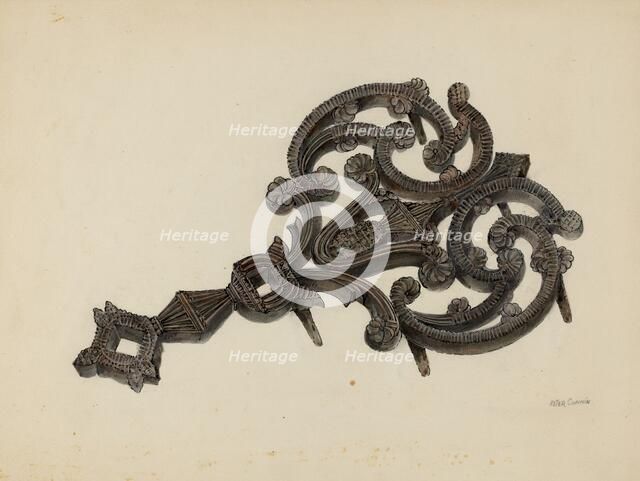 Iron Holder, c. 1940. Creator: Peter Connin.