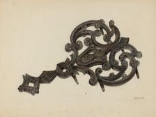 Iron Holder, c. 1940. Creator: Peter Connin