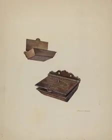 Iron Match Safe, c. 1941. Creator: Stanley Mazur