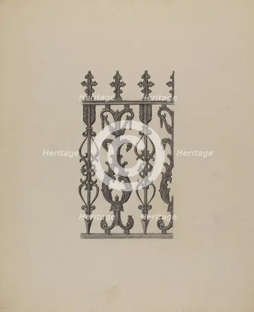 Iron Ornament, 1935/1942. Creator: Eugene Shellady.