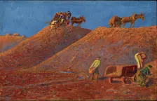 Iron ore mining, c1900. Creator: Regoyos y Valdés, Darío de (1857-1913)