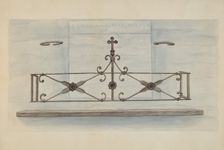 Iron Railing, 1935/1942. Creator: Lucien Verbeke