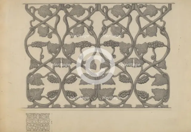 Iron Railing, c. 1936. Creator: Samuel Fineman.