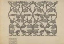 Iron Railing, c. 1936. Creator: Samuel Fineman