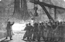 Iron Ship Fitting at the Royal Dockyard, Woolwich, 1854. Creator: Unknown