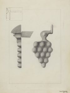 Iron Shutter Fastener, c. 1936. Creator: James M. Lawson