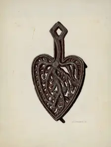 Iron Stand, 1939. Creator: Austin L. Davison
