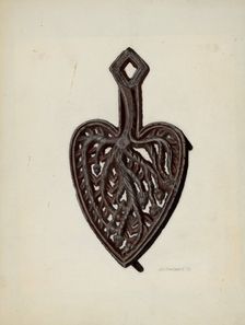 Iron Stand, 1939. Creator: Austin L. Davison